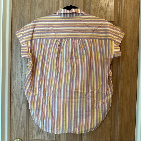 Madewell Central Shirt in Rainbow Stripe - Picture 6 of 7